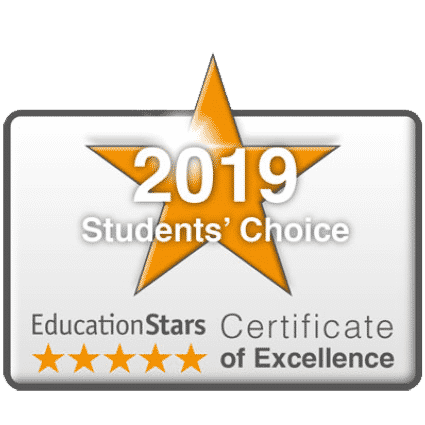 Education Stars a décerné à l'Institut de langues AIP le Certificat d'excellence en 2019.