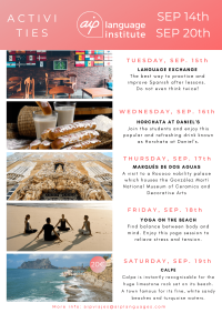 Semaine 38 :14 – 20 septembre