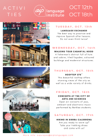 Semaine 42 :12 – 18 octobre