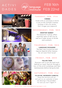 Semaine 8 :16 – 22 février